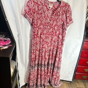 Knox Rose Red and White Floral Dress